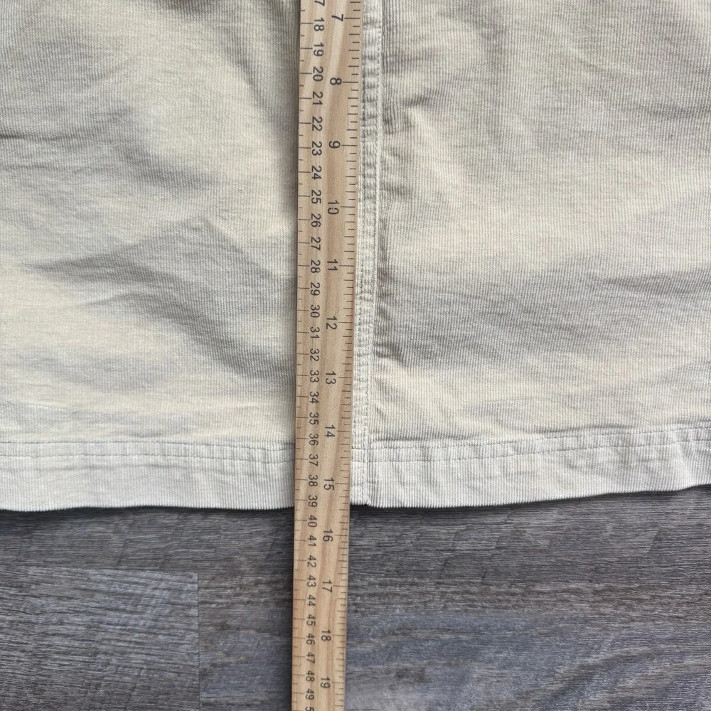 Vineyard Vines Corduroy Skirt Pockets Beige Womens Sz  8 Cotton‎ Spandex Stretch